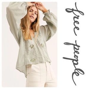 NWT FREE PEOPLE SPANISH MOSS SIVAN TOP